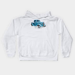 Customized 1937 Ford Pickup Truck Kids Hoodie